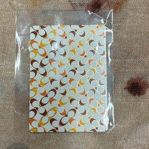 Coach Patterned Card Game - Orange, Brown, Yellow 5 ♠️ s